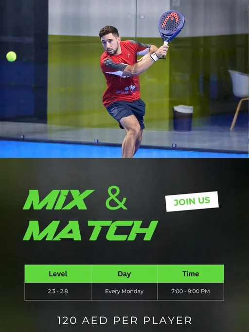 Padel Mix Mix and Match - Padel Event in Dubai | Padel in Dubai